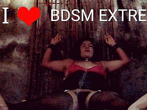 Shemale Elizabeth dilating her anus with passion, shemale's giant ass swallowing giant dildo