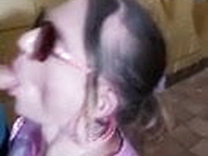 Filthy girl chantelle drinks mans piss & socks a man's cock