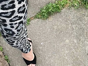 Leggings and heels