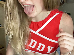Trans High School Cheerleader dances