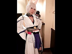 Cosplay Masturbation (Kaga) Mikazuki 010